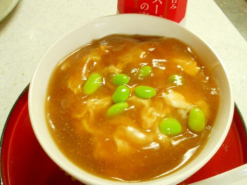 鶏がら塩糀スープの素で作る☆最短最安の天津飯☆